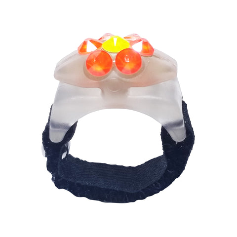 Electric Flower Crystallized Glow-In-the-Dark Ring